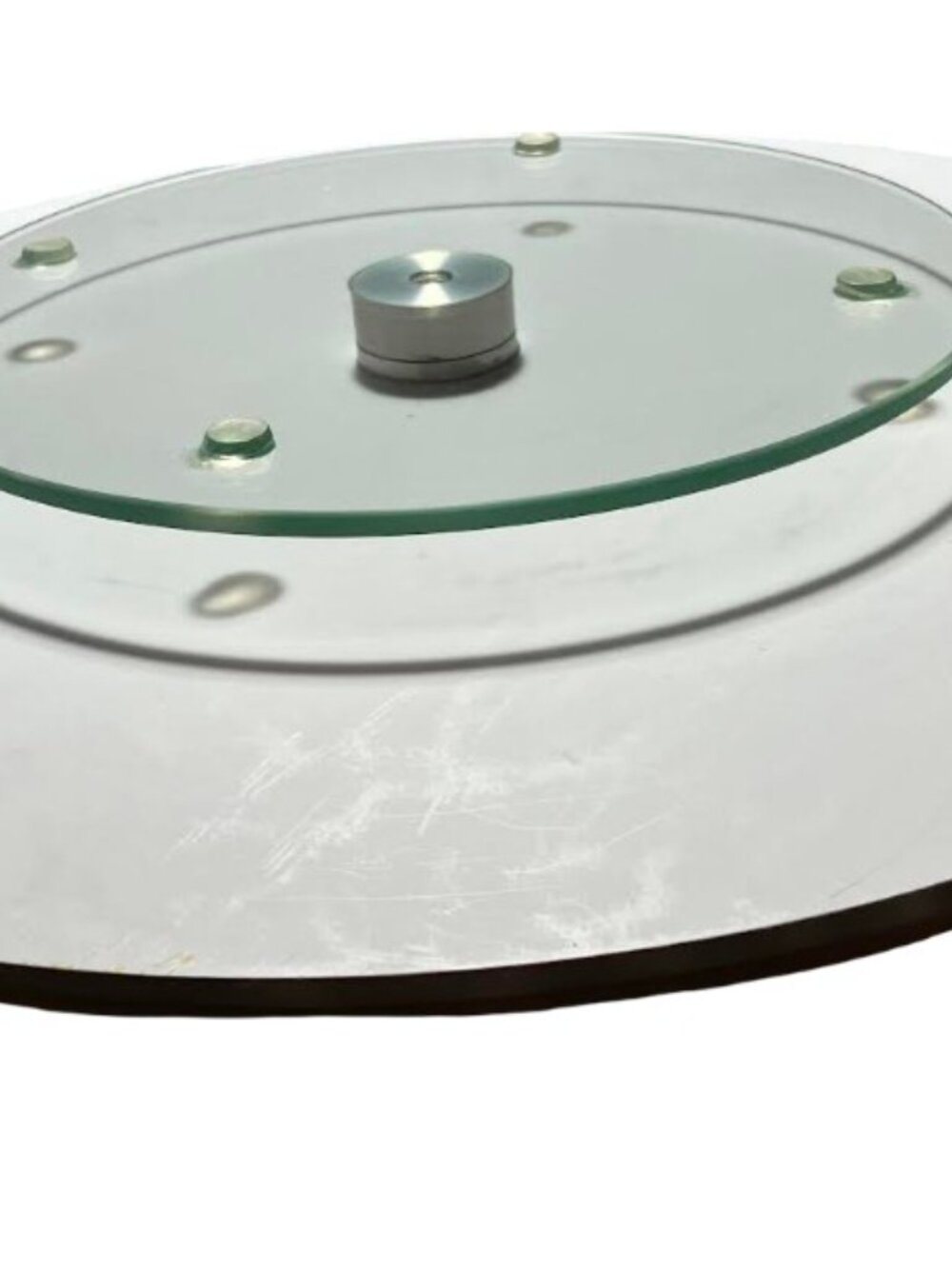 CounterArt Lazy Susan Tomatoes 13" Tempered Glass Server or Kitchen Cabinet Use - Picture 8 of 8